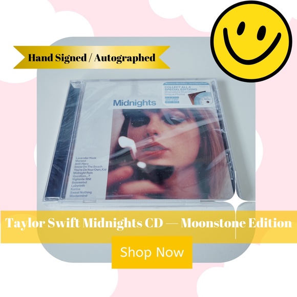 Taylor Swift Midnights — moonstone edition — hand signed, autographed, SEALED - Picture 1 of 6
